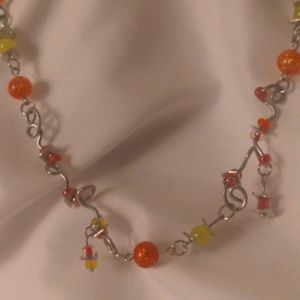 Handmade wire wrapped  necklace
